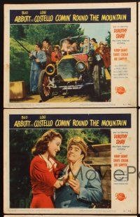 7h923 COMIN' ROUND THE MOUNTAIN 5 LCs '51 wacky Bud Abbott & Lou Costello, Dorothy Shay!