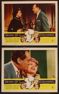 7h202 DEATH OF A SCOUNDREL 8 LCs '56 sexy Zsa Zsa Gabor, George Sanders, Yvonne De Carlo!