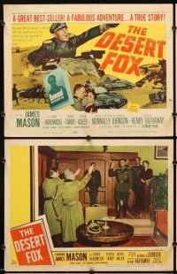 7h208 DESERT FOX 8 LCs '51 James Mason as Field Marshal Erwin Rommel at war!