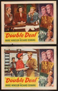 7h218 DOUBLE DEAL 6 LCs '51 Marie Windsor, Richard Denning, rip-roaring drama of oil-mad Oklahoma!