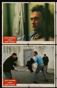 7h843 ESCAPE FROM ALCATRAZ 6 LCs '79 Clint Eastwood in famous prison, directed by Don Siegel