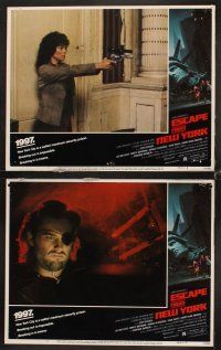 7h769 ESCAPE FROM NEW YORK 7 LCs '81 Kurt Russell, Adrienne Barbeau, Stanton, Borgnine, Carpenter