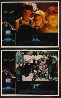 7h223 E.T. THE EXTRA TERRESTRIAL 8 LCs '82 Steven Spielberg classic, Drew Barrymore, Henry Thomas!