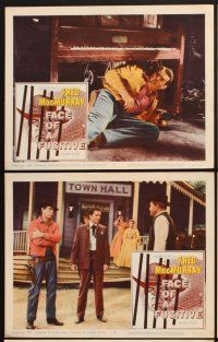 7h847 FACE OF A FUGITIVE 6 LCs '59 cowboy Fred MacMurray, Lin McCarthy!