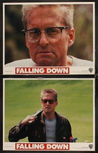 7h239 FALLING DOWN 8 LCs '92 directed by Joel Schumacher, Michael Douglas at war w/the world!