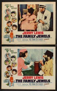 7h240 FAMILY JEWELS 8 LCs '65 Jerry Lewis is seven times nuttier in seven roles, wacky images!