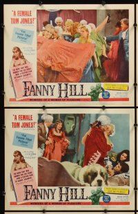 7h243 FANNY HILL 8 LCs '65 Russ Meyer, sexy Leticia Roman is the female Tom Jones!