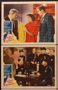 7h848 FATHER'S LITTLE DIVIDEND 6 LCs '51 close up of Elizabeth Taylor, Spencer Tracy & Don Taylor!