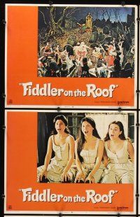 7h246 FIDDLER ON THE ROOF 8 LCs '72 Topol, Norma Crane, Leonard Frey, directed by Norman Jewison!