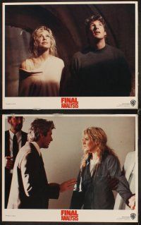 7h248 FINAL ANALYSIS 8 LCs '92 Richard Gere with sexy Kim Basinger & Uma Thurman!