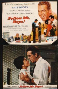 7h021 FOLLOW ME BOYS 9 LCs '66 Fred MacMurray leads Boy Scouts, young Kurt Russell, Walt Disney!