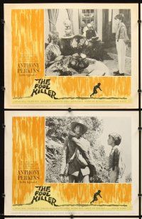 7h257 FOOL KILLER 8 LCs '65 cool images of Anthony Perkins, Edward Albert, Dana Elcar!