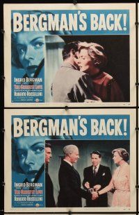 7h774 GREATEST LOVE 7 LCs '54 Ingrid Bergman, Roberto Rossellini's Europa '51!