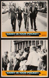 7h298 HARRY IN YOUR POCKET 8 LCs '73 James Coburn, Trish Van Devere, Michael Sarrazin!