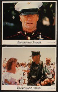 7h302 HEARTBREAK RIDGE 8 LCs '86 Clint Eastwood, Marsha Mason, war in Grenada!
