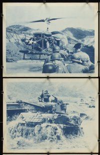 7h859 HEARTBREAK RIDGE 6 LCs '55 U.S. soldiers in Korea at war + sexy geisha girls!
