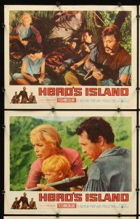 7h310 HERO'S ISLAND 8 LCs '62 James Mason, Neville Brand, Kate Manx & Rip Torn!