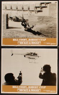 7h311 HICKEY & BOGGS 8 LCs '72 Bill Cosby & Robert Culp keep firing until they hit anything!