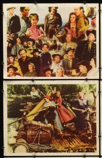7h324 HOW THE WEST WAS WON 8 int'l LCs '63 John Ford epic, Debbie Reynolds, Gregory Peck, all-star!