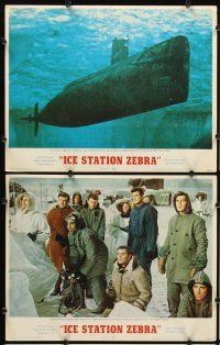 7h334 ICE STATION ZEBRA 8 LCs '69 Rock Hudson, Jim Brown, Ernest Borgnine, John Sturges