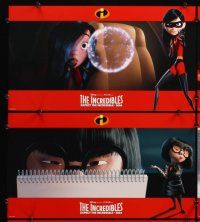 7h338 INCREDIBLES 8 9.5x17 LCs '04 Disney/Pixar animated sci-fi superhero family!