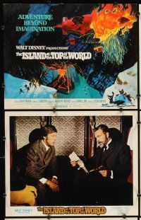 7h013 ISLAND AT THE TOP OF THE WORLD 10 LCs '74 Disney's adventure beyond imagination, wild images!