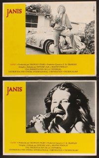 7h353 JANIS 8 Spanish/U.S. LCs '75 great images of the rock & roll star performing & off stage!
