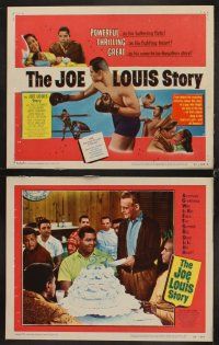 7h355 JOE LOUIS STORY 8 LCs '53 Coley Wallace as the heavyweight champion boxer!