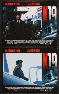 7h364 K-19: THE WIDOWMAKER 8 LCs '02 Russian submarine captain Harrison Ford, Liam Neeson!
