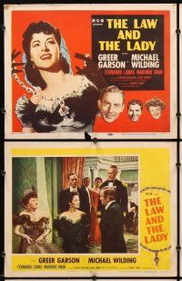 7h380 LAW & THE LADY 8 LCs '51 Greer Garson, Michael Wilding, Fernando Lamas