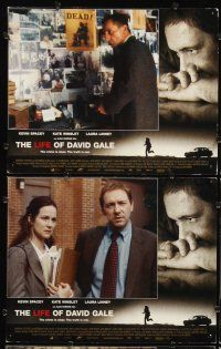 7h388 LIFE OF DAVID GALE 8 LCs '03 Kevin Spacey, Kate Winslet, Laura Linney, Gabriel Mann!