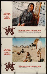 7h392 LITTLE BIG MAN 8 LCs '71 Dustin Hoffman is the most neglected hero in history, Arthur Penn