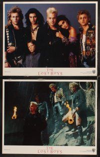 7h399 LOST BOYS 8 LCs '87 teen vampire Kiefer Sutherland, directed by Joel Schumacher!