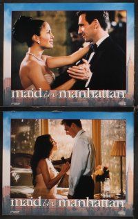 7h411 MAID IN MANHATTAN 8 LCs '02 Jennifer Lopez, Ralph Fiennes & Natasha Richardson in New York!