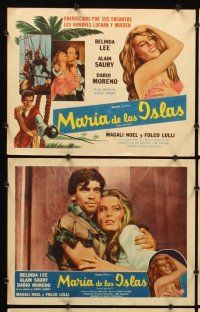 7h419 MARIE OF THE ISLES 8 Spanish/U.S. LCs '59 Belinda Lee in the title role as Marie Bonnard!