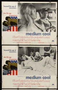 7h435 MEDIUM COOL 8 LCs '69 Haskell Wexler's X-rated 1960s counter-culture classic!