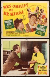7h460 MRS. O'MALLEY & MR. MALONE 8 LCs '51 Marjorie Main & Whitmore tickle the nation's funny bone!