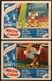 7h946 MUSIC LAND 5 LCs '55 Disney cartoon, Casey at the Bat & more!