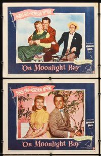7h483 ON MOONLIGHT BAY 8 LCs '51 great images of singing Doris Day & Gordon MacRae!