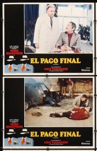 7h498 PAYOFF 8 Spanish/U.S. LCs '78 La Mazzetta, Nino Manfredi, directed by Sergio Corbucci!