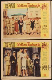 7h950 PERFECT FURLOUGH 5 LCs '58 Tony Curtis in uniform with Janet Leigh!