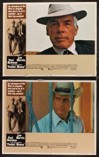 7h511 POCKET MONEY 8 LCs '72 great images of Paul Newman & Lee Marvin!