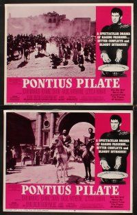 7h515 PONTIUS PILATE 8 LCs '67 Ponzio Pilato, Jean Marais, Jeanne Crain!, John Drew Barrymore