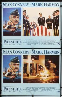 7h518 PRESIDIO 8 LCs '88 Sean Connery, Mark Harmon, Meg Ryan, Jack Warden!