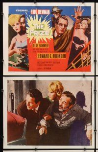 7h519 PRIZE 8 int'l LCs R69 Paul Newman & sexy Elke Sommer, Edward G. Robinson!