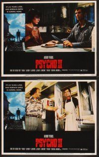 7h522 PSYCHO II 8 LCs '83 Anthony Perkins as Norman Bates, Vera Miles, Meg Tilly