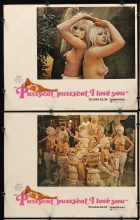 7h526 PUSSYCAT PUSSYCAT I LOVE YOU 8 LCs '70 Ian McShane, lots of sexy girls in their underwear!