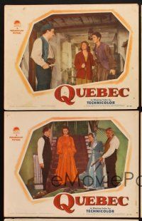 7h952 QUEBEC 5 LCs '51 John Barrymore Jr. & beautiful Corinne Calvet in Canada!