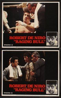 7h531 RAGING BULL 8 LCs '80 Martin Scorsese boxing classic, Robert De Niro as boxer Jake LaMotta!