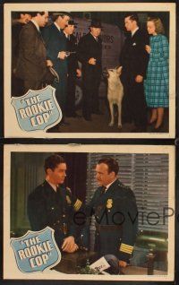 7h993 ROOKIE COP 4 LCs '39 Ace the Wonder Dog helps Tim Holt & police!